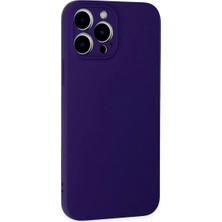 Najmaddin Newface iPhone 13 Pro Max Kılıf Nano Içi Kadife Silikon - Mor Najmaddin Markaon