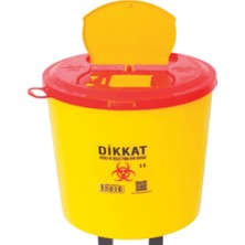 PremiumPort Temiz ve Güvenli Tıbbi Atık Kovası 10 L, Pratik Kullanım Için Ideal