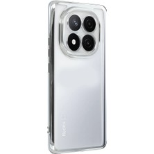 Najmaddin Newface Xiaomi Redmi Note 14 Pro Plus Kılıf Razer Lensli Silikon - Gümüş Najmaddin Ma