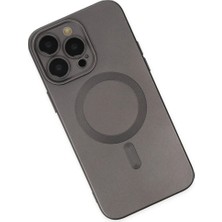 Najmaddin Newface iPhone 13 Pro Kılıf Moshi Lens Magneticsafe Silikon - Füme Najmaddin Markaon