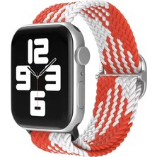 Najmaddin Newface Apple Watch 42MM Star Kordon - Beyaz-Kırmızı Najmaddin Markaon