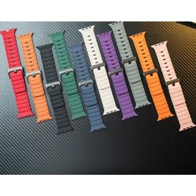 Najmaddin Newface Apple Watch 42MM Magnus Mıknatıslı Silikon Kordon - Gri Najmaddin Markaon