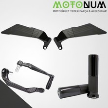 MOTONUM Csn Moto Kano 50 Modifiye SETI-SIYAH-FONKSIYONEL-MD02246