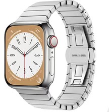 Najmaddin Newface Apple Watch 38MM KR413 Fine Steel Kordon - Gümüş Najmaddin Markaon