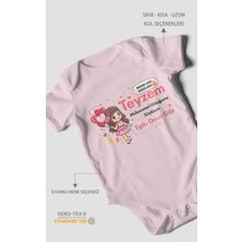 Morivo Kids Teyzeye Özel Kısa Kollu Bebek Body %100 Pamuk