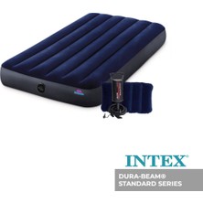 Özbience Konforlu Şişme Yatak Seti 76X191X25 Cm, Kamp ve Ev Kullanımı