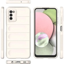 Najmaddin Newface Samsung Galaxy A03S Kılıf Optimum Silikon - Krem Najmaddin Markaon