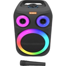 Midcom MS-2047BT-W Double 8" Rgb Mikrofonlu Karaoke Hoparlör
