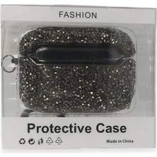 Najmaddin Newface Airpods 3 (3.nesil) Mira Taşlı Kılıf - Siyah Najmaddin Markaon