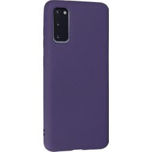 Najmaddin Newface Samsung Galaxy S20 Kılıf Nano Içi Kadife Silikon - Mor Najmaddin Markaon