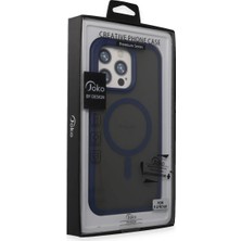 Najmaddin Joko iPhone 15 Pro Toras Airbag Magsafe Kapak - Lacivert Najmaddin Markaon