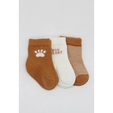 Senka Mey Ithalat® 3'lü Penye Soket Çorap BS10110 Hardal (Adet Fi̇yatidir)