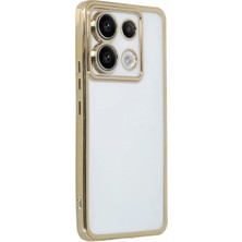 Najmaddin Newface Xiaomi Poco X6 Kılıf Razer Lensli Silikon - Gold Najmaddin Markaon