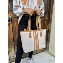 Just Polo Günlük Kombinlere Uygun Kadın Yeni Sezon Büyük Boy 3 Bölmeli Lüks El ve Omuz Çantası Shoulder Bag