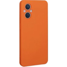 Najmaddin Newface Oppo Reno 7 Lite Kılıf Nano Içi Kadife Silikon - Turuncu Najmaddin Markaon