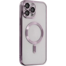 Najmaddin Newface iPhone 13 Pro Max Kılıf Kross Magneticsafe Kapak - Mor Najmaddin Markaon