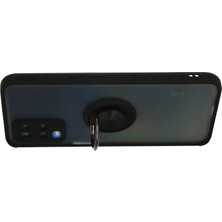 Najmaddin Newface Oppo A54 4g Kılıf Montreal Yüzüklü Silikon Kapak - Siyah Najmaddin Markaon
