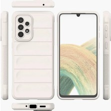 Najmaddin Newface Samsung Galaxy A33 5g Kılıf Optimum Silikon - Krem Najmaddin Markaon