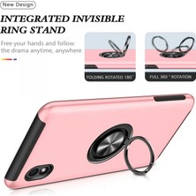 Najmaddin Newface Samsung Galaxy A01 Core Kılıf Elit Yüzüklü Kapak - Pembe Najmaddin Markaon