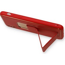 Najmaddin Newface iPhone Xs Max Kılıf Coco Deri Standlı Kapak - Kırmızı Najmaddin Markaon