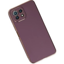 Najmaddin Newface Xiaomi Mi 11 Lite Kılıf Volet Silikon - Mor Najmaddin Markaon