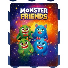 Cavint Store Monster Frıends Karekter Figür Oyuncak Foıl Art Manyetik Oyun Seti 42' Parca