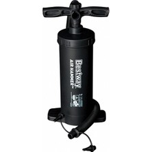 Bestway Şişirme Pompası 37 Cm, 3 Adaptör, Deniz Yatakları, Havuz ve Kamp Yatakları