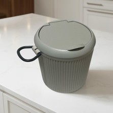 PremiumPort 5 Lt Yuvarlak Çöp Kovası, Pratik ve Şık Temizlik Aksesuarı