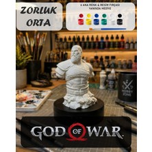 Alyora God Of War Kratos 3dbaskı Boyama Seti-Fırça ve Boya Dahil-Orta Seviye Dıy 3dbaskı Hobi Kiti-Full Set
