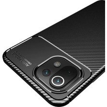 Najmaddin Newface Xiaomi Mi 11 Lite Kılıf Auto Focus Karbon Kapak - Lacivert Najmaddin Markaon