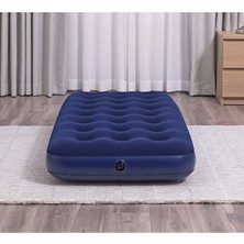Özbience Lacivert Şişme Kamp Yatağı, Iç Mekan Kullanımı, 80 Cm, 1 Kişilik