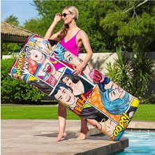 Bestway Renkli Pop Art Havuz Yatağı, Rahat ve Şık Yaz Keyfi