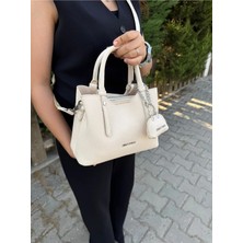 Just Polo Yeni Sezon 3 Bölmeli Yumuşak Deri Şık El ve Omuz Çantası Shopper 22 x 18 cm