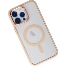 Najmaddin Newface iPhone 14 Pro Kılıf Room Magneticsafe Silikon - Pudra Najmaddin Markaon