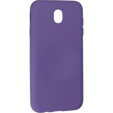 Najmaddin Newface Samsung Galaxy J7 Pro / J730 Kılıf Nano Içi Kadife Silikon - Mor Najmaddin Mark