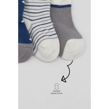 Senka Mey Ithalat® 3'lü Penye Erkek Soket Çorap 10111 Indigo