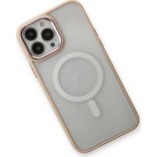 Najmaddin Newface iPhone 13 Pro Kılıf Room Magneticsafe Silikon - Pudra Najmaddin Markaon