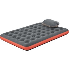 Özbience Şişme Kamp Yatağı 152 Cm, 2 Kişilik, Pompa Hediyeli, Gri