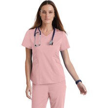 Grey’s Anatomy Moto GIT033 Medikal Giyim Doktor Scrubs Cerrahi Tek Üst Likralı Hastane Üniforması