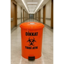 PremiumPort Pratik 15 Lt Pedallı Plastik Tıbbi Atık Kovası