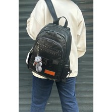 Just Polo Günlük Kombinlere Uygun Kadın Siyah Ithal Yıkamalı Deri Okul & Sırt Çantası Shopper 2310000MH