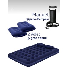 Özbience Çift Kişilik Şişme Yatak, Dahili Pompa, 203X152X22, Dayanıklı ve Pratik