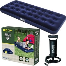 Bestway Konforlu Tek Kişilik Şişme Kamp Yatağı Seti 185X76 cm ve Pompa ile