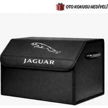 Autowise Jaguar Marka Logolu Oto Bagaj Organizer Çanta Oto Bagaj Çantası 2 Bölmeli Suni Deri