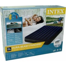 intex Konforlu Çift Kişilik Şişme Yatak Seti + Pompa Hediye