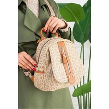 Just Polo Kadın Günlük Kullanıma Uygun Su Geçirmez Çok Bölmeli Sırt Çantası Shopper