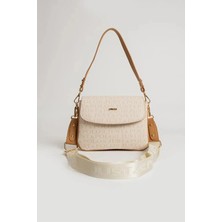 Just Polo Kadın Baskılı Ayarlanabilir Askılı Şık ve Lüks El & Omuz Çantası Shoulder Bag