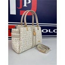 Just Polo Kadın Kum Camel Omuz Çantası ve Cüzdanı Kombini 4014MH