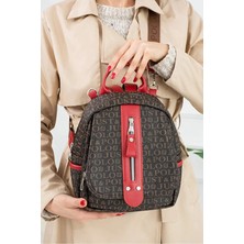 Just Polo Kadın Günlük Kullanıma Uygun Su Geçirmez Çok Bölmeli Sırt Çantası Shopper