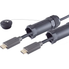 S-Impuls Zırhlı Fiber Optik HDMI Kablo 4K – 18GBPS, 4K@60Hz, Aoc Aktif Optik, Uzun Mesafe, Hdr, Earc